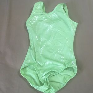 *5 for $15* Green Sparkly KBee Leotard